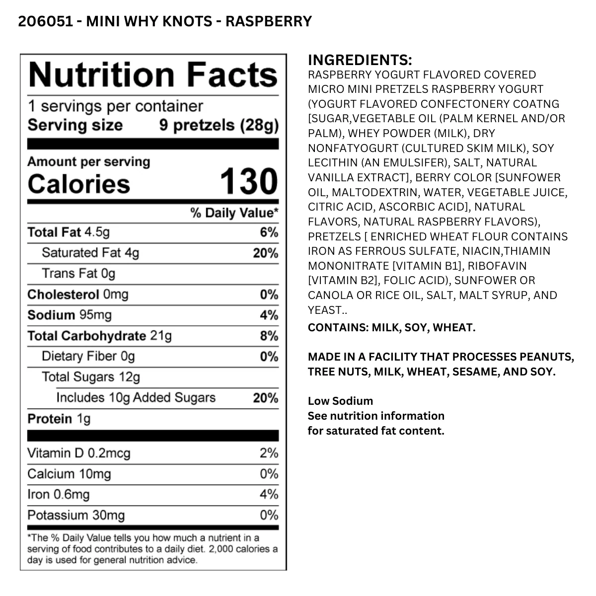Truly Good Foods Why Knots? Yogurt Pretzels, Raspberry, 1 oz, 120 ct - Image 2