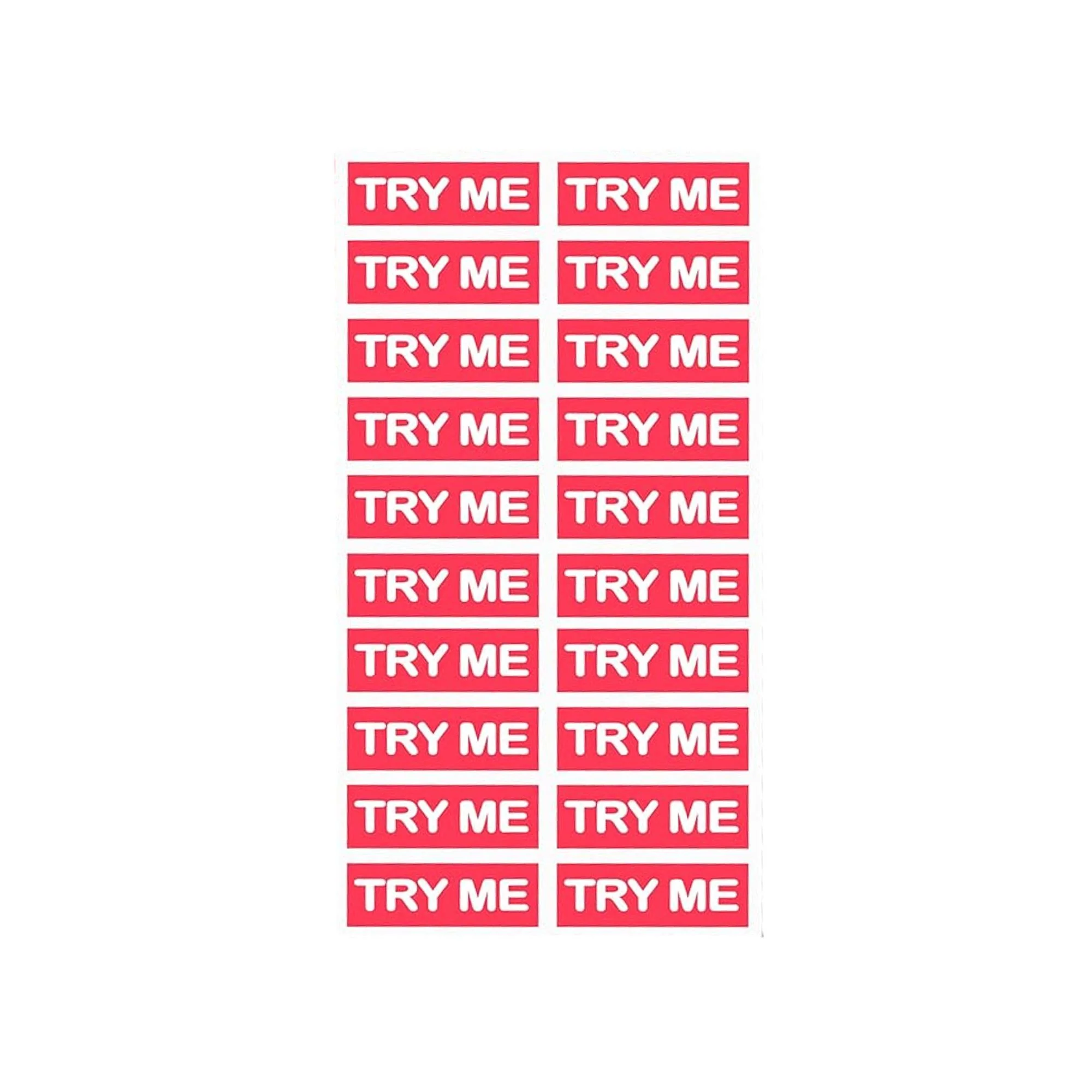 Try Me Sticker, Pink, 20 ct