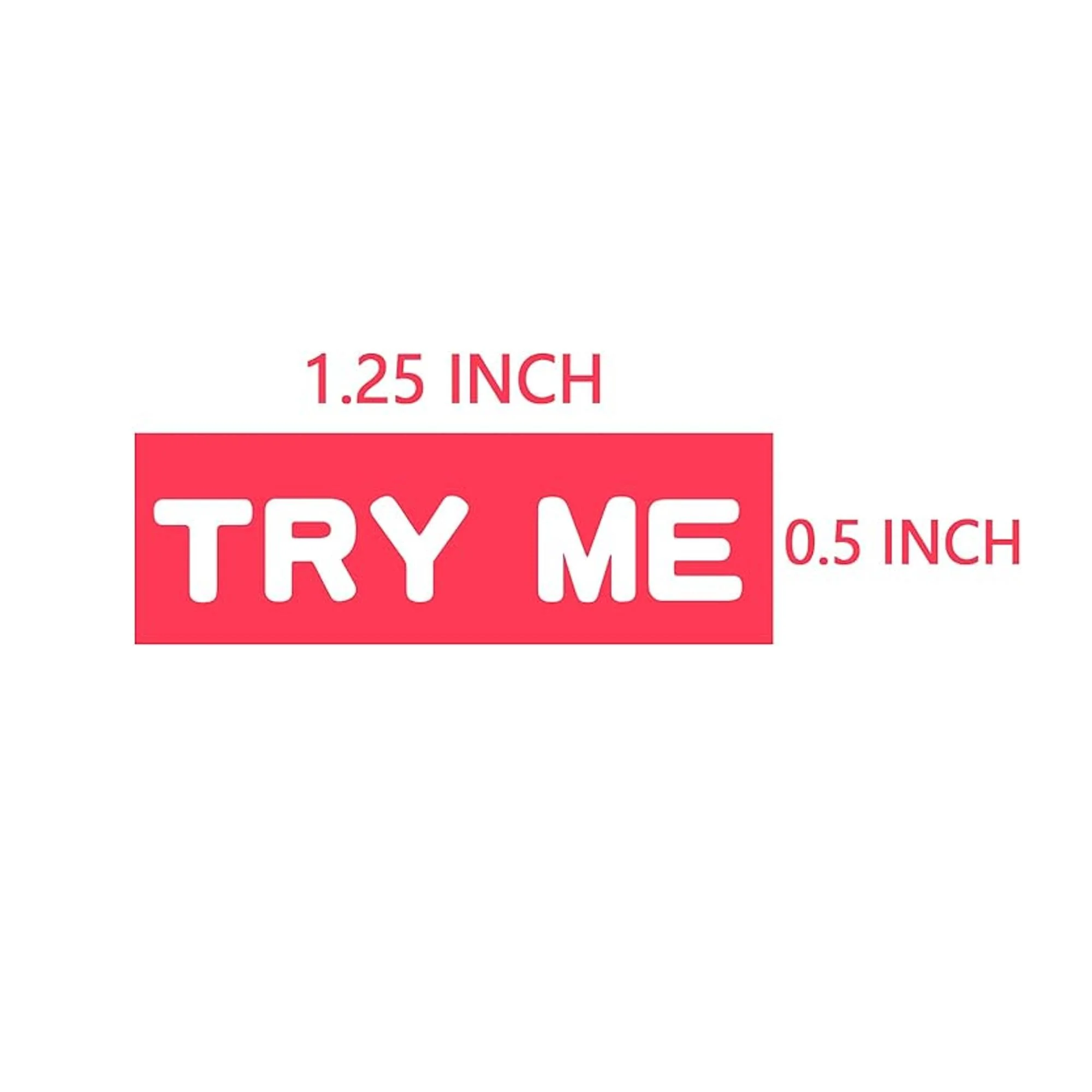 Try Me Sticker, Pink, 20 ct - Image 2