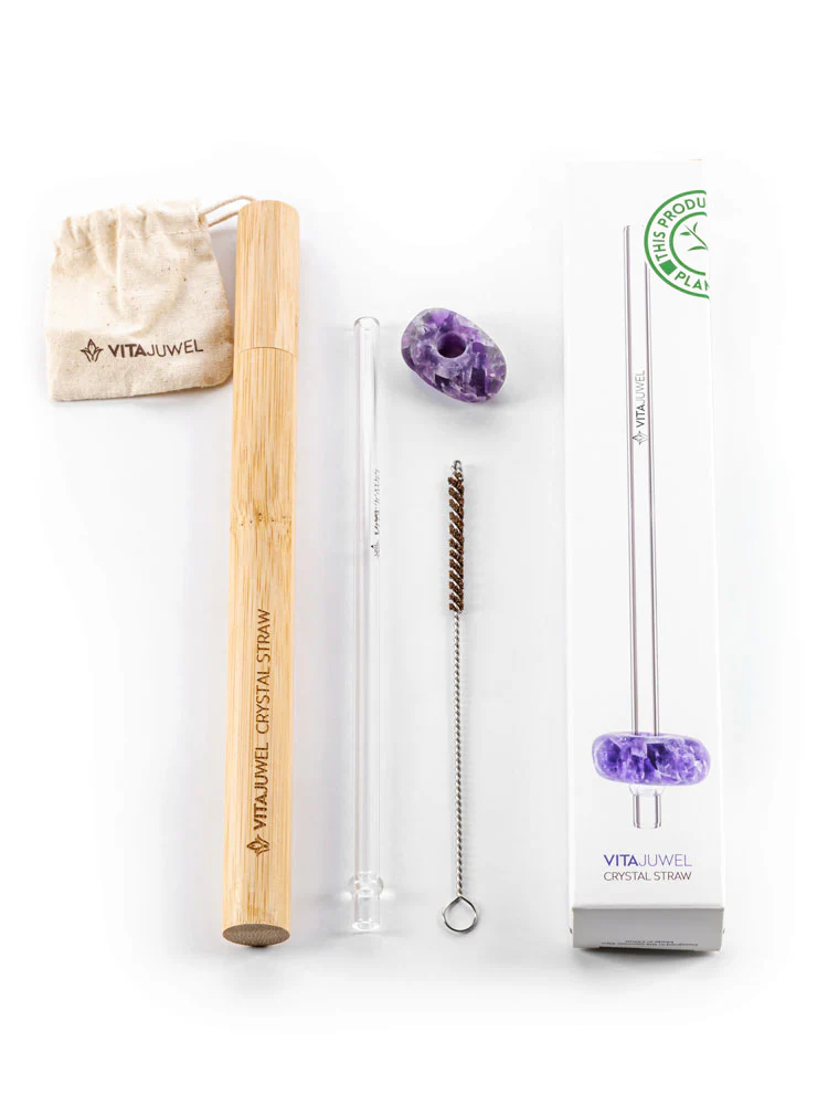 VitaJuwel Crystal Straw, Amethyst - Image 4