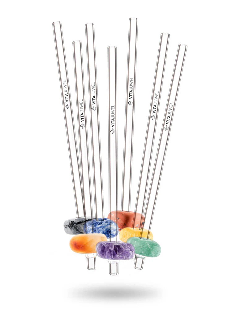 VitaJuwel Crystal Straw Set, 7 pc - Image 3