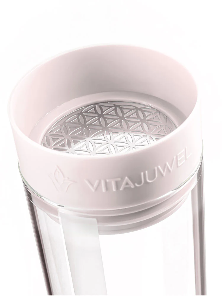 VitaJuwel Sana Crystal Water Carafe, JOY, Cloud White - Image 2