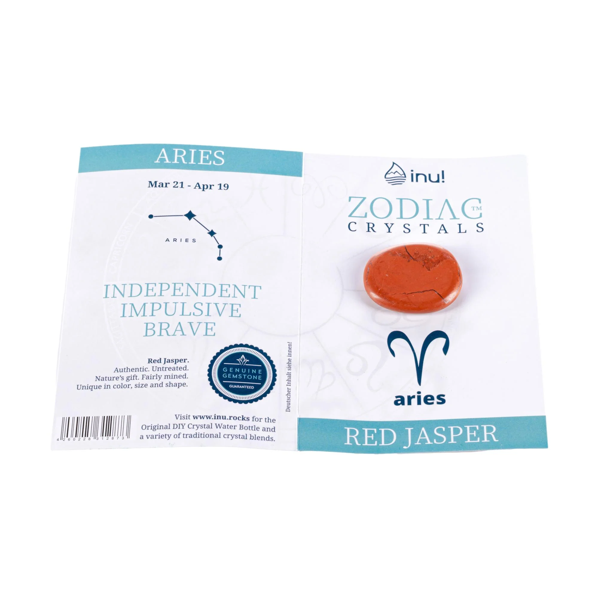 VitaJuwel Zodiac Crystal, ARIES, Red Jasper - Image 2