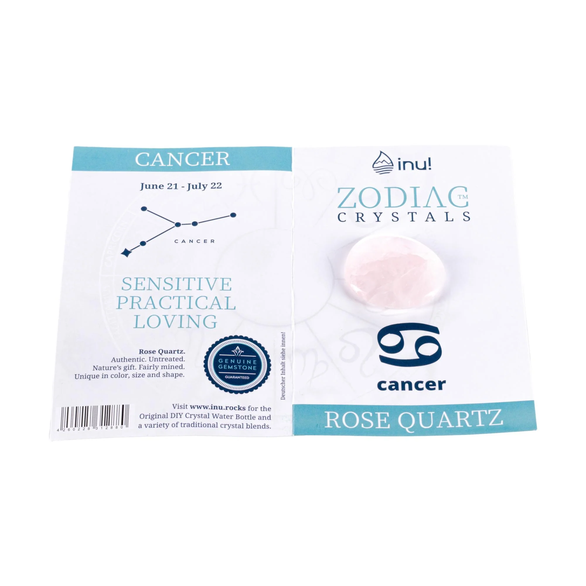 VitaJuwel Zodiac Crystal, CANCER, Rose Quartz - Image 2