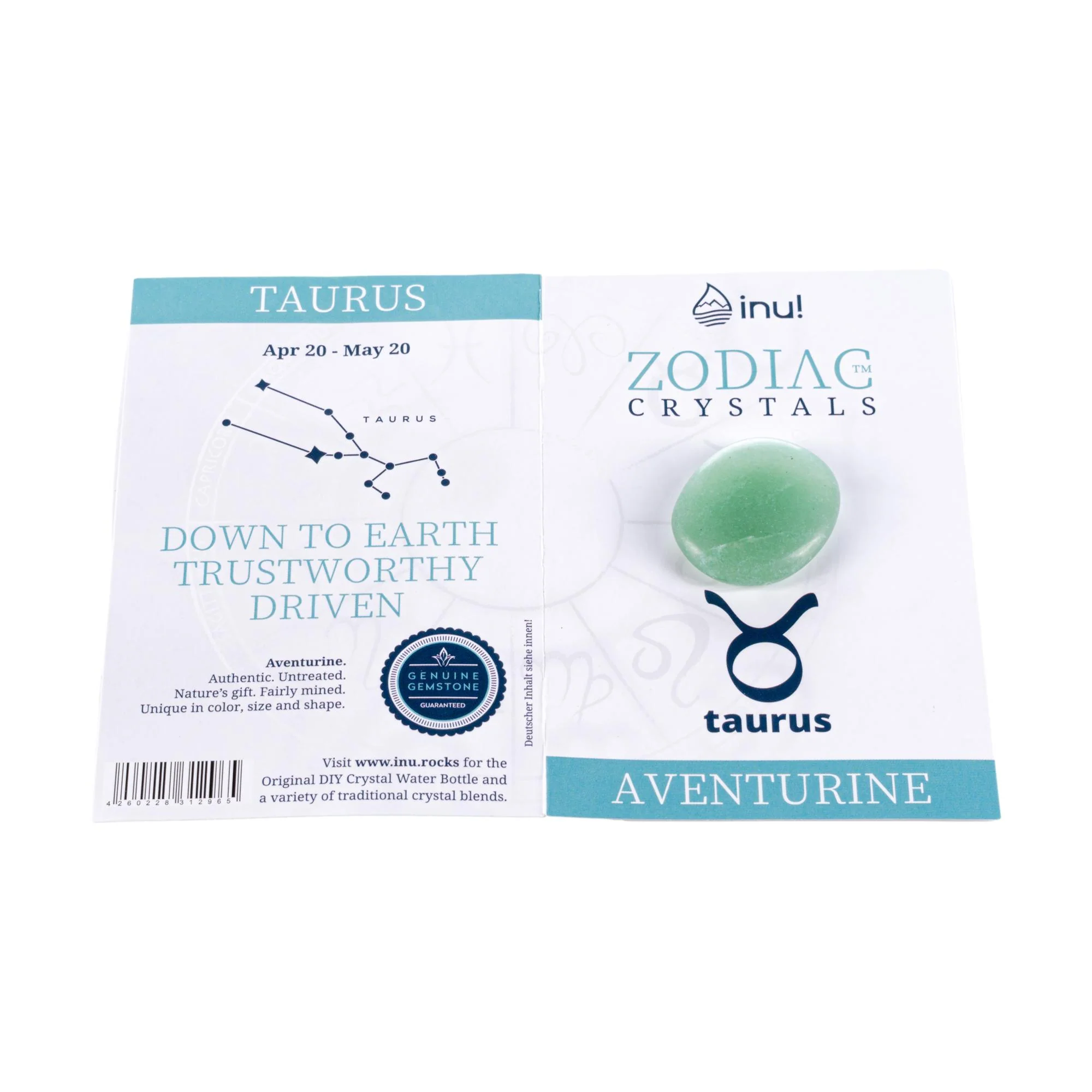 VitaJuwel Zodiac Crystal, TAURUS, Green Aventurine - Image 2