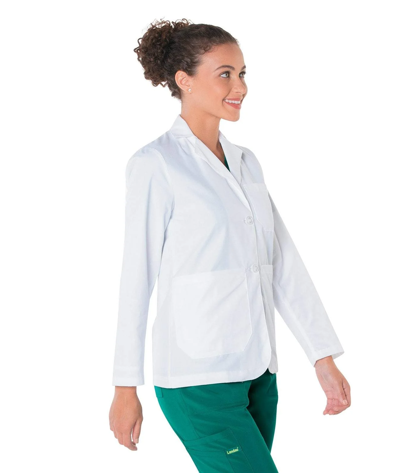 Women's Consultation Coat in White by Landau - Image 2
