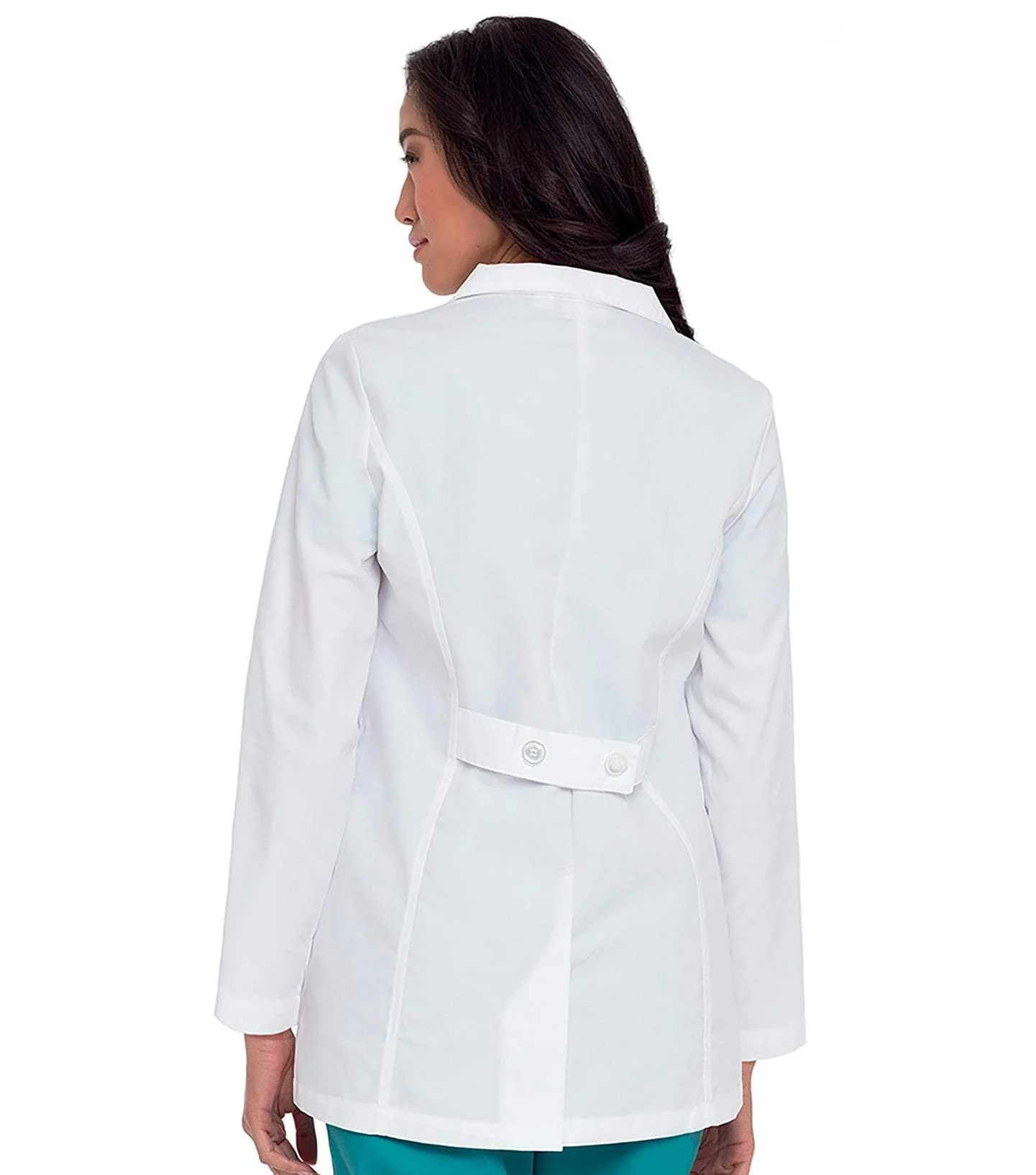 Women's Lab Coat in White by Landau - Image 3