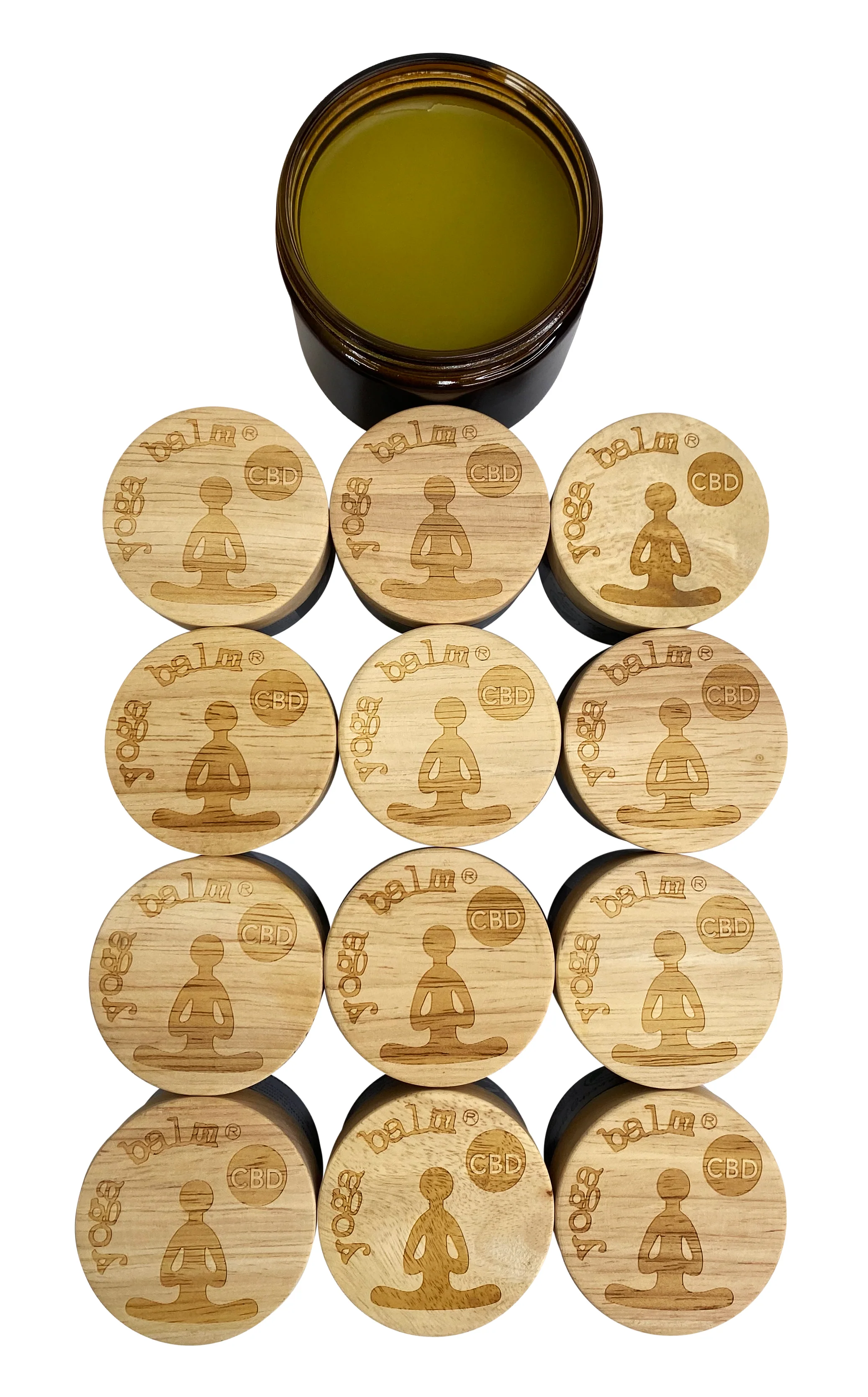 Yoga Balm CBD 12 Piece 1.69 oz Jars + 9 oz for Professional Use - Image 2